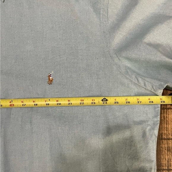 Polo Ralph Lauren Men’s 2XLT Tall Blue Short Sleeve Button Down Shirt - Picture 6 of 7